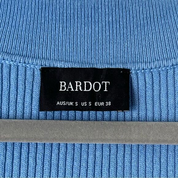 Bardot Multi Tone Knit Midi Blue Sweater Dress Size S - Picture 11 of 12